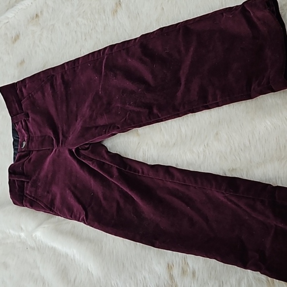 Janie and Jack Burgundy Kids Pants